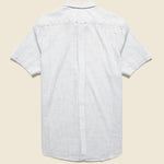 Fairfield Horiztonal Micro Stripe Shirt - Blue Cream - Grayers - STAG Provisions - Tops - S/S Woven - Stripe