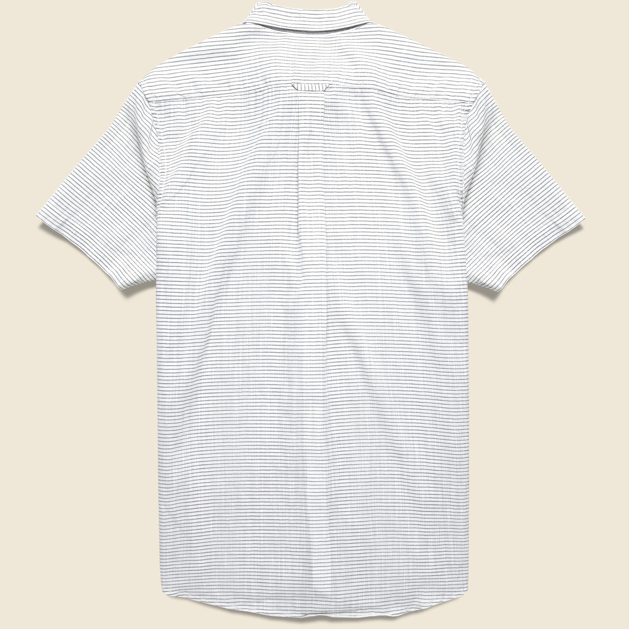 Fairfield Horiztonal Micro Stripe Shirt - Blue Cream - Grayers - STAG Provisions - Tops - S/S Woven - Stripe