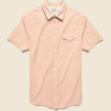Fairfield Horiztonal Micro Stripe Shirt - Red Cream - Grayers - STAG Provisions - Tops - S/S Woven - Stripe
