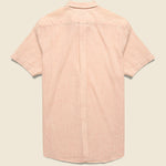 Fairfield Horiztonal Micro Stripe Shirt - Red Cream - Grayers - STAG Provisions - Tops - S/S Woven - Stripe