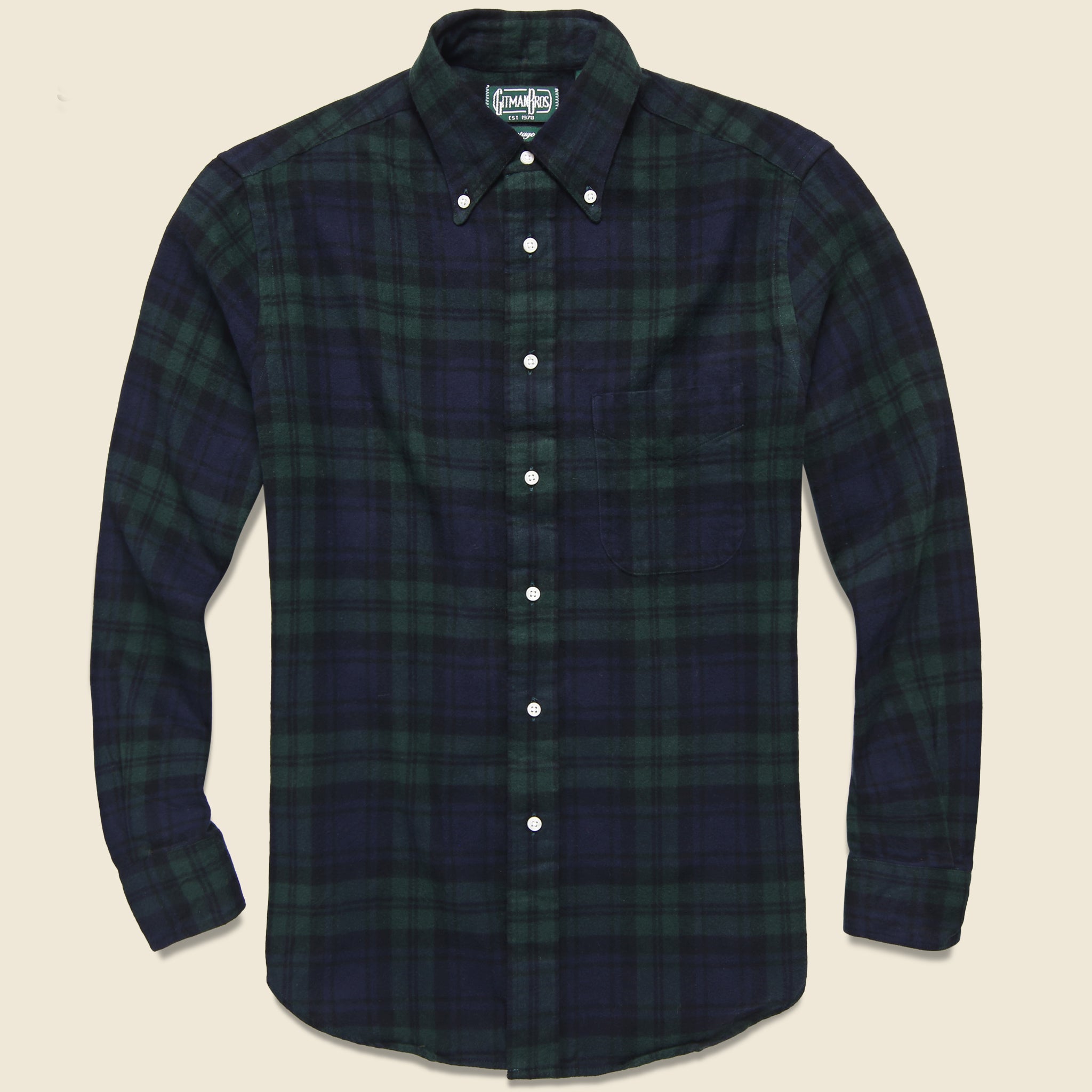 Plaid Flannel - Blackwatch - Gitman Vintage - STAG Provisions - Tops - L/S Woven - Plaid