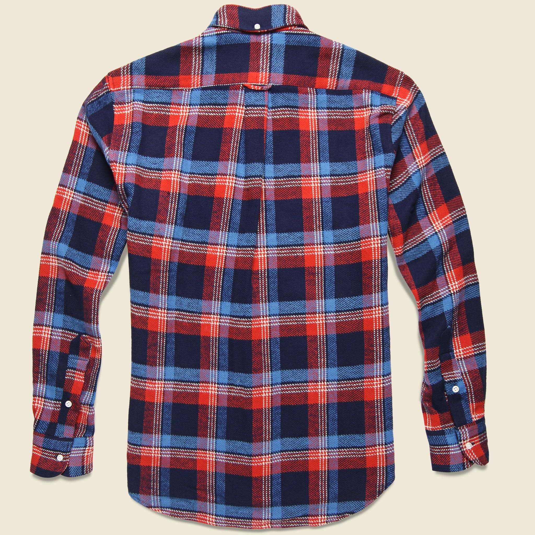 
                          Wyoming Triple Yarn Flannel - Red/Blue Plaid - Gitman Vintage - STAG Provisions - Tops - L/S Woven - Plaid
                        