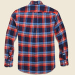 Wyoming Triple Yarn Flannel - Red/Blue Plaid - Gitman Vintage - STAG Provisions - Tops - L/S Woven - Plaid