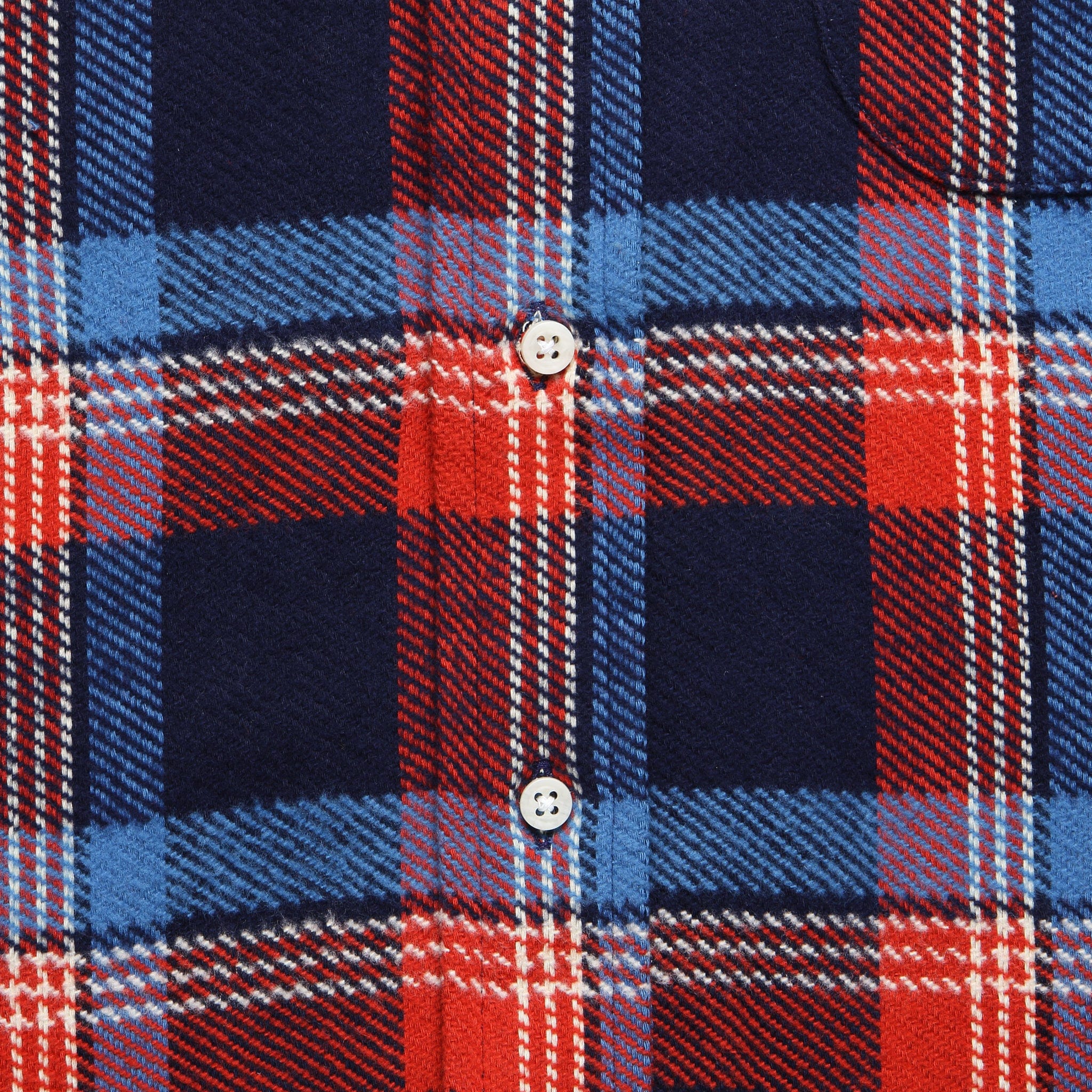 Wyoming Triple Yarn Flannel - Red/Blue Plaid - Gitman Vintage - STAG Provisions - Tops - L/S Woven - Plaid