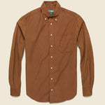 Italian Printed Corduroy Shirt - Gold - Gitman Vintage - STAG Provisions - Tops - L/S Woven - Other Pattern
