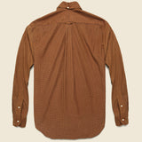 Italian Printed Corduroy Shirt - Gold - Gitman Vintage - STAG Provisions - Tops - L/S Woven - Other Pattern