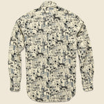 Anime Linen Shirt - Black/White - Gitman Vintage - STAG Provisions - Tops - L/S Woven - Other Pattern