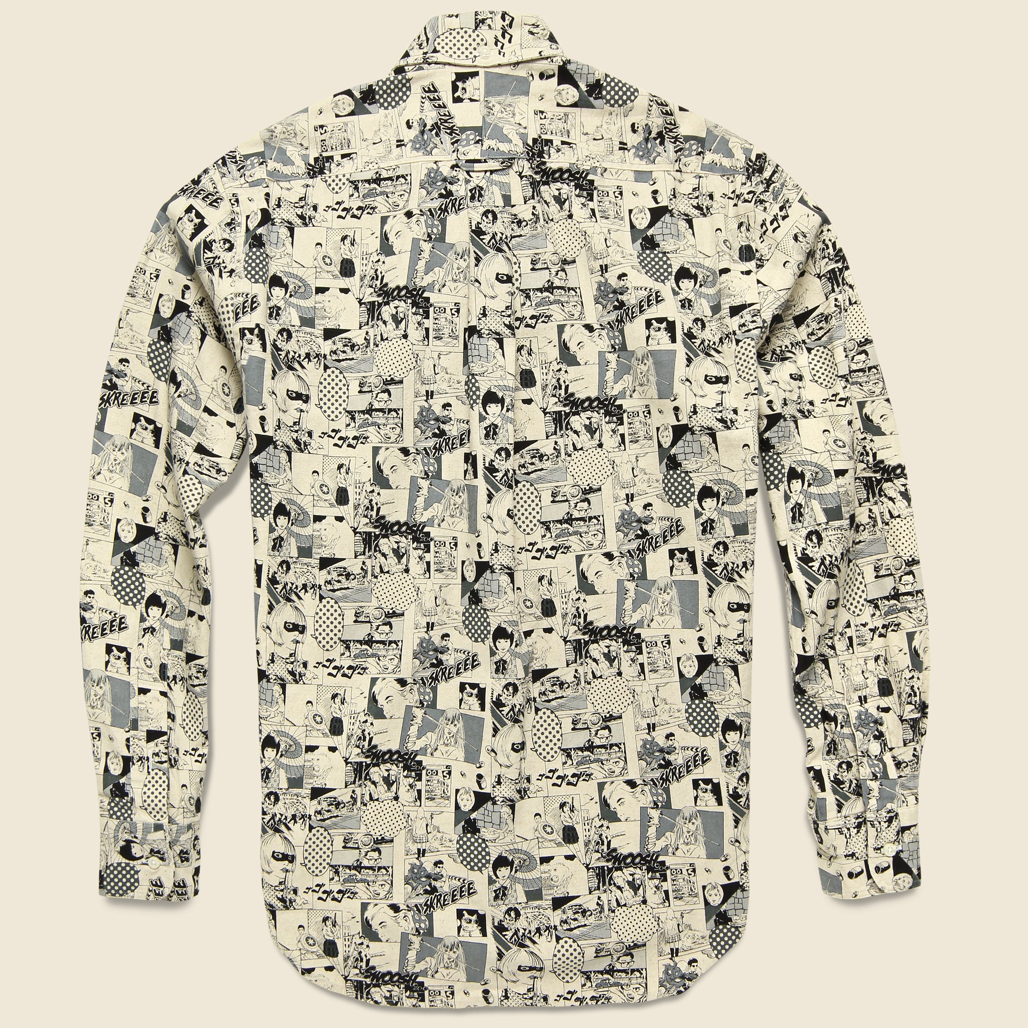 Anime Linen Shirt - Black/White - Gitman Vintage - STAG Provisions - Tops - L/S Woven - Other Pattern