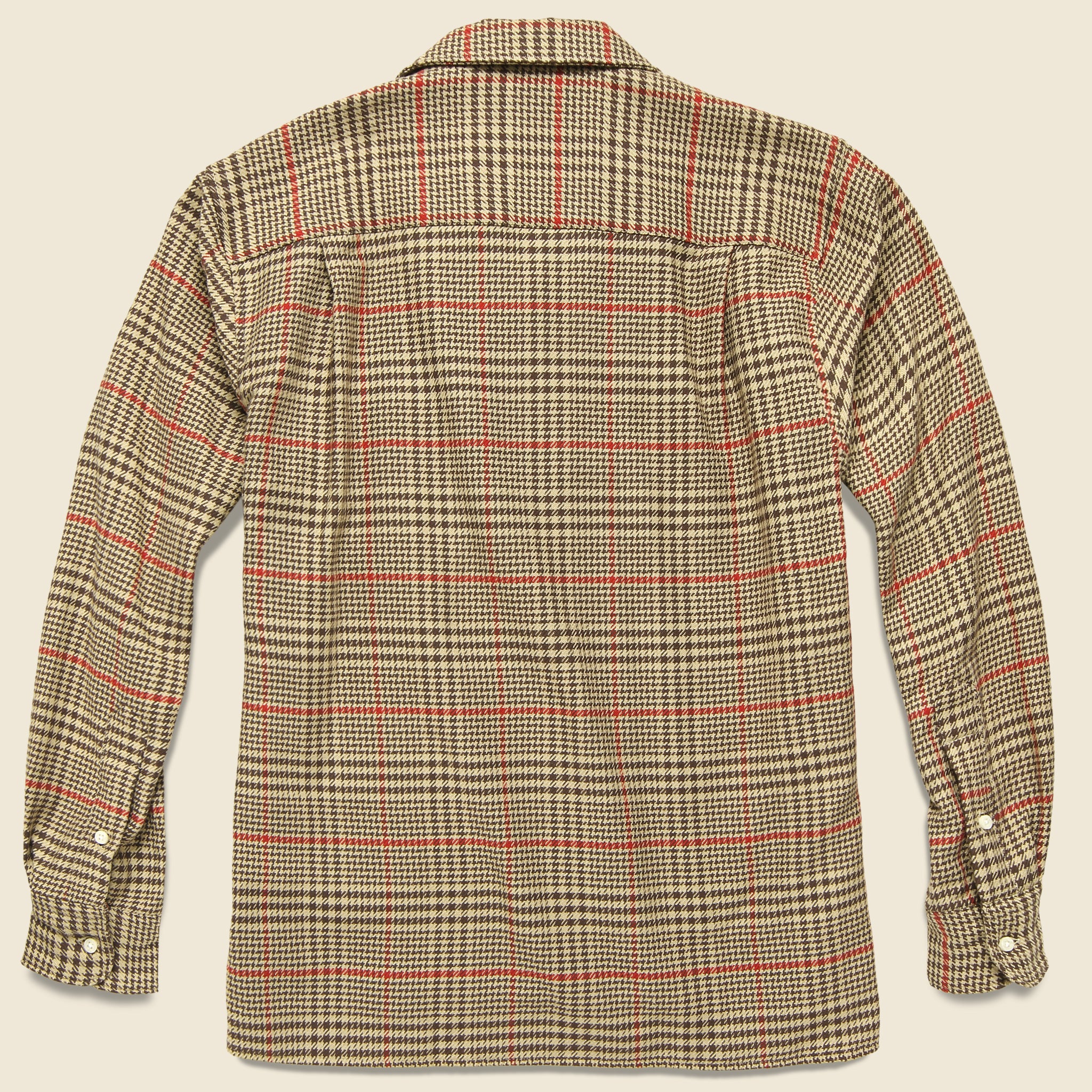 
                          Houndstooth Tweed Shirt - Brown/Red - Gitman Vintage - STAG Provisions - Tops - L/S Woven - Plaid
                        