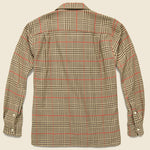 Houndstooth Tweed Shirt - Brown/Red - Gitman Vintage - STAG Provisions - Tops - L/S Woven - Plaid