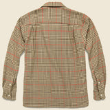 Houndstooth Tweed Shirt - Brown/Red - Gitman Vintage - STAG Provisions - Tops - L/S Woven - Plaid