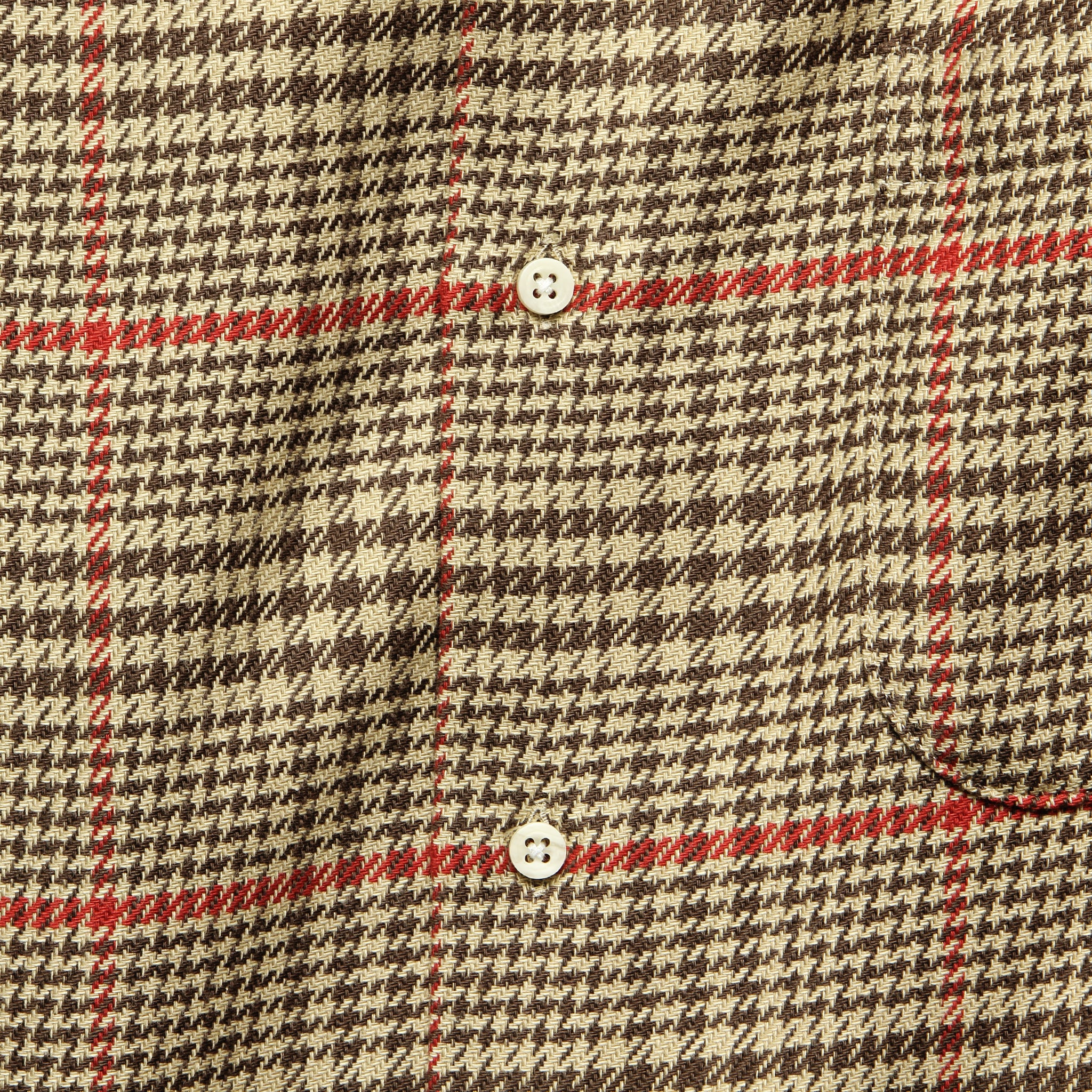 
                          Houndstooth Tweed Shirt - Brown/Red - Gitman Vintage - STAG Provisions - Tops - L/S Woven - Plaid
                        