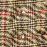 Houndstooth Tweed Shirt - Brown/Red - Gitman Vintage - STAG Provisions - Tops - L/S Woven - Plaid