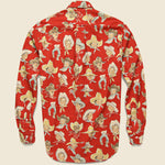 Cowboy Print Shirt - Red - Gitman Vintage - STAG Provisions - Tops - L/S Woven - Other Pattern