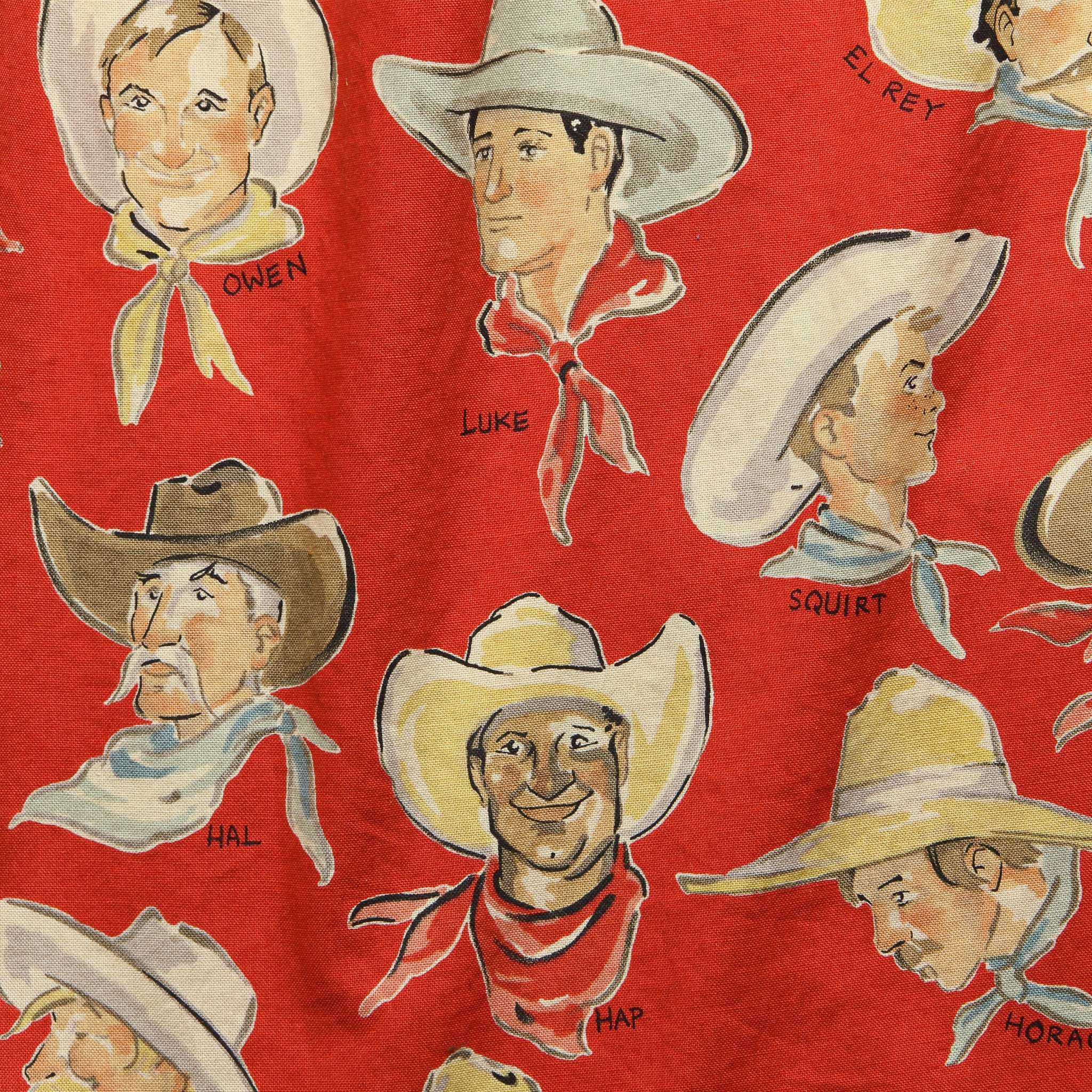 Cowboy Print Shirt - Red - Gitman Vintage - STAG Provisions - Tops - L/S Woven - Other Pattern