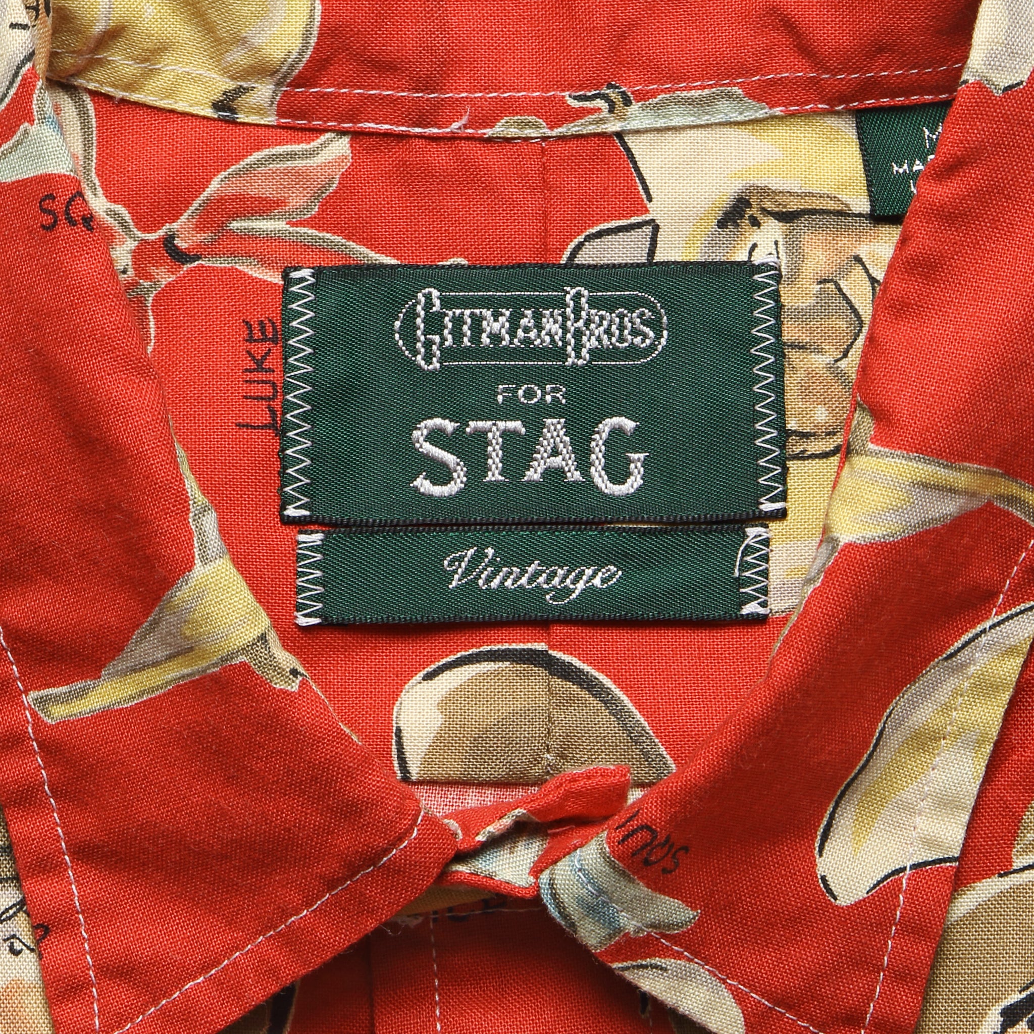 Cowboy Print Shirt - Red - Gitman Vintage - STAG Provisions - Tops - L/S Woven - Other Pattern