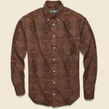 Crocodile Print Shirt - Red - Gitman Vintage - STAG Provisions - Tops - L/S Woven - Other Pattern