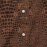 Crocodile Print Shirt - Red - Gitman Vintage - STAG Provisions - Tops - L/S Woven - Other Pattern