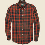 Beefy Poplin Shirt - Black/Red - Gitman Vintage - STAG Provisions - Tops - L/S Woven - Plaid