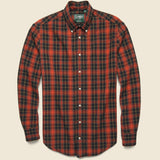Beefy Poplin Shirt - Black/Red - Gitman Vintage - STAG Provisions - Tops - L/S Woven - Plaid
