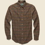 Cotton Tweed Flannel - Brown - Gitman Vintage - STAG Provisions - Tops - L/S Woven - Plaid