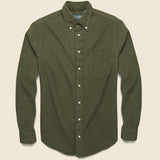 Classic Flannel - Olive - Gitman Vintage - STAG Provisions - Tops - L/S Woven - Solid