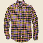 Cortina Fluro Flannel - Gold - Gitman Vintage - STAG Provisions - Tops - L/S Woven - Plaid