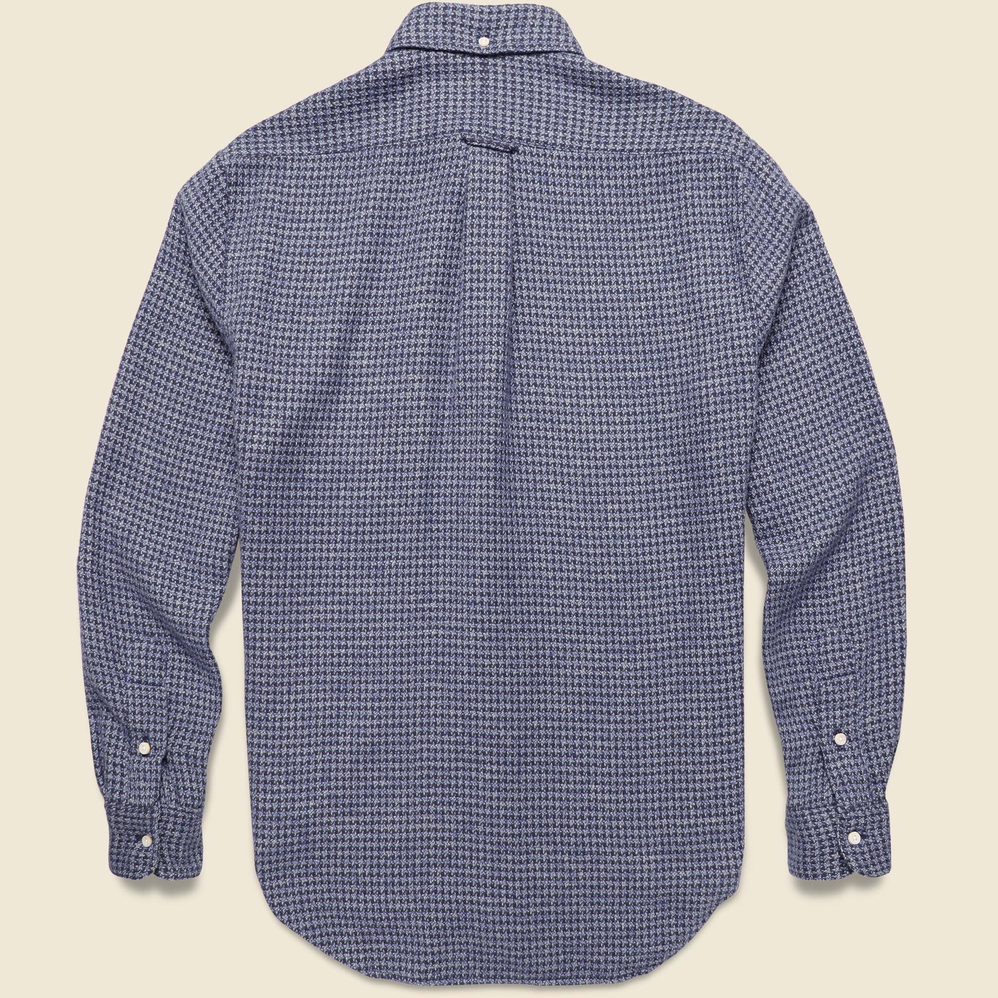 
                          Brushed Houndstooth Flannel Shirt - Navy - Gitman Vintage - STAG Provisions - Tops - L/S Woven - Other Pattern
                        