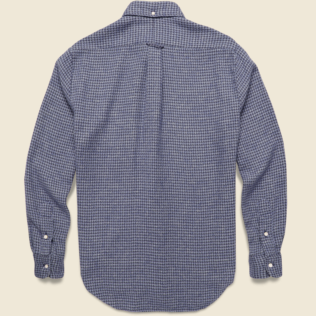 Brushed Houndstooth Flannel Shirt - Navy - Gitman Vintage - STAG Provisions - Tops - L/S Woven - Other Pattern