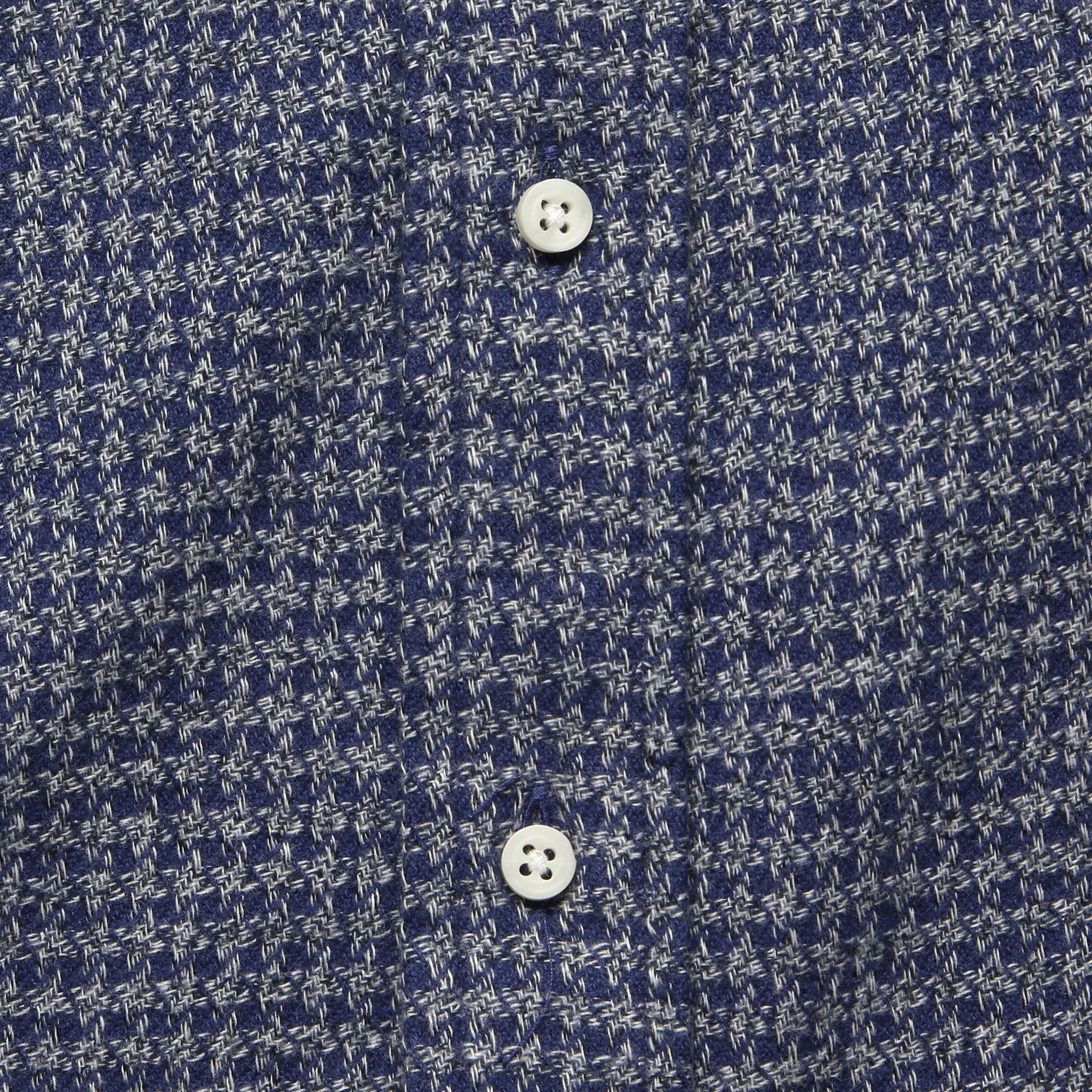 Brushed Houndstooth Flannel Shirt - Navy - Gitman Vintage - STAG Provisions - Tops - L/S Woven - Other Pattern