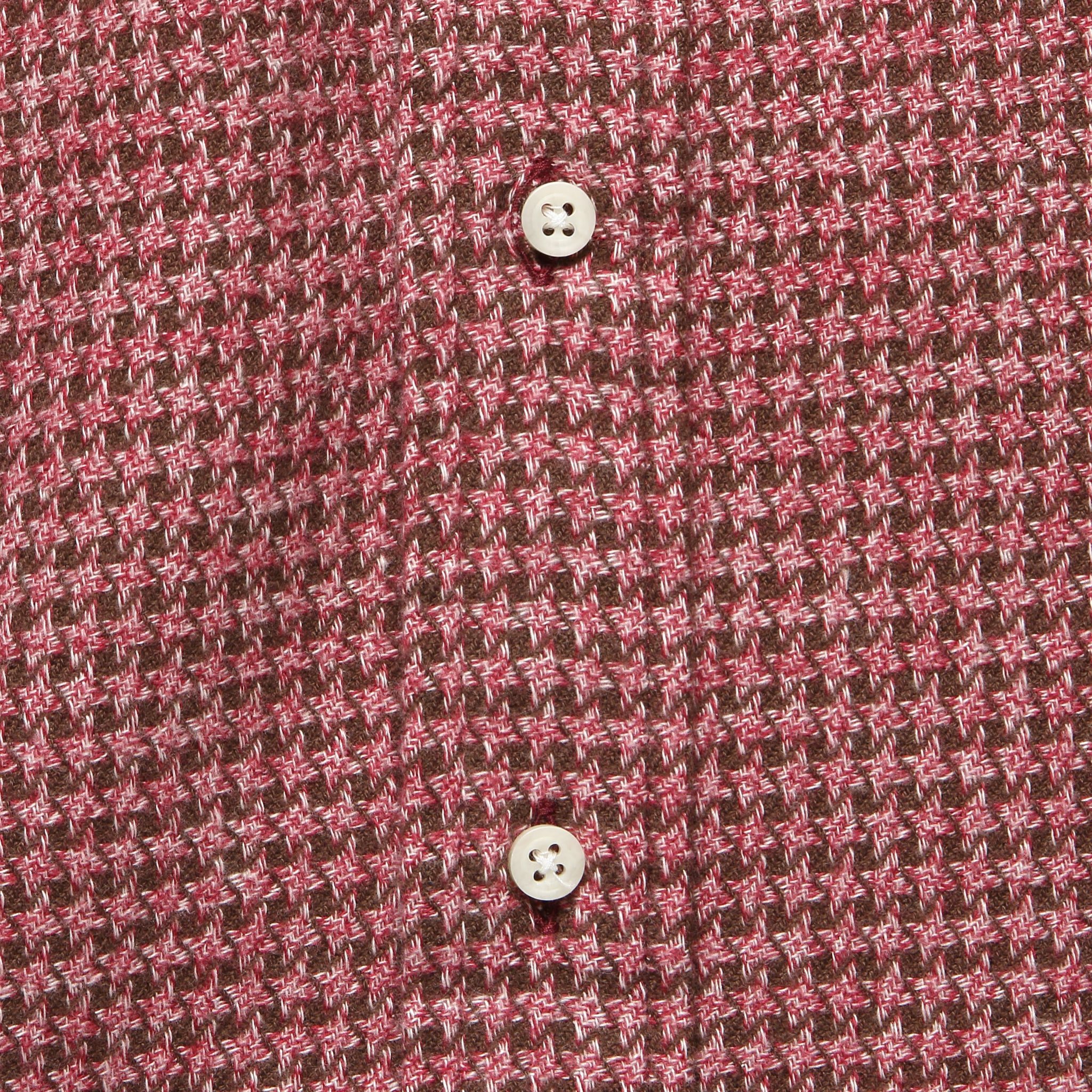 
                          Brushed Houndstooth Flannel Shirt - Burgundy - Gitman Vintage - STAG Provisions - Tops - L/S Woven - Other Pattern
                        