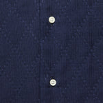 Sashiko Dobby Camp Shirt - Indigo - Gitman Vintage - STAG Provisions - Tops - L/S Woven - Other Pattern