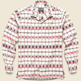 Swiss Miss Flannel JQ Shirt - Red/White/Black - Gitman Vintage - STAG Provisions - Tops - L/S Woven - Other Pattern