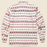 Swiss Miss Flannel JQ Shirt - Red/White/Black - Gitman Vintage - STAG Provisions - Tops - L/S Woven - Other Pattern