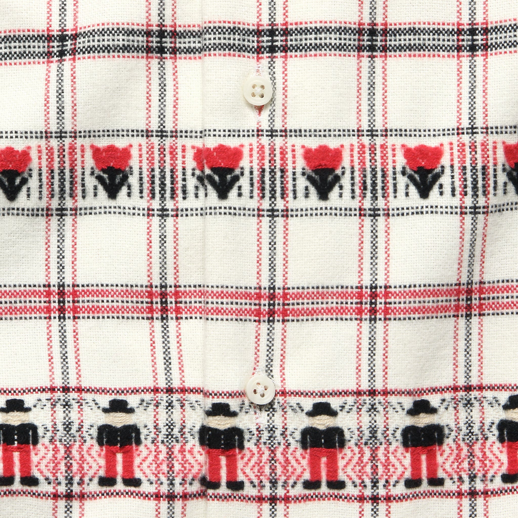 
                          Swiss Miss Flannel JQ Shirt - Red/White/Black - Gitman Vintage - STAG Provisions - Tops - L/S Woven - Other Pattern
                        