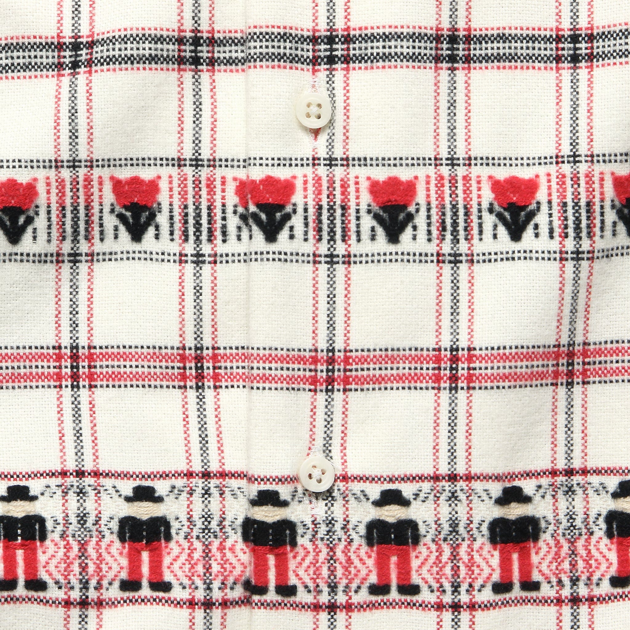 Swiss Miss Flannel JQ Shirt - Red/White/Black - Gitman Vintage - STAG Provisions - Tops - L/S Woven - Other Pattern
