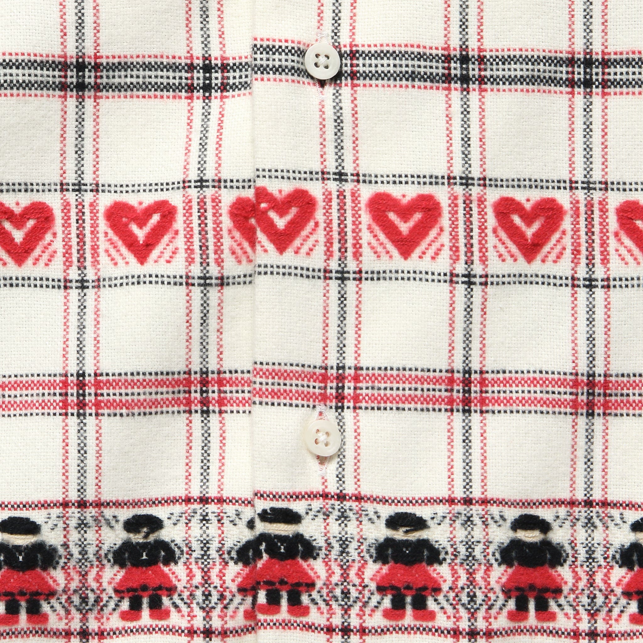 Swiss Miss Flannel JQ Shirt - Red/White/Black - Gitman Vintage - STAG Provisions - Tops - L/S Woven - Other Pattern