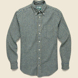 Winter Cotton Tweed Check Shirt - Blue/Yellow - Gitman Vintage - STAG Provisions - Tops - L/S Woven - Plaid