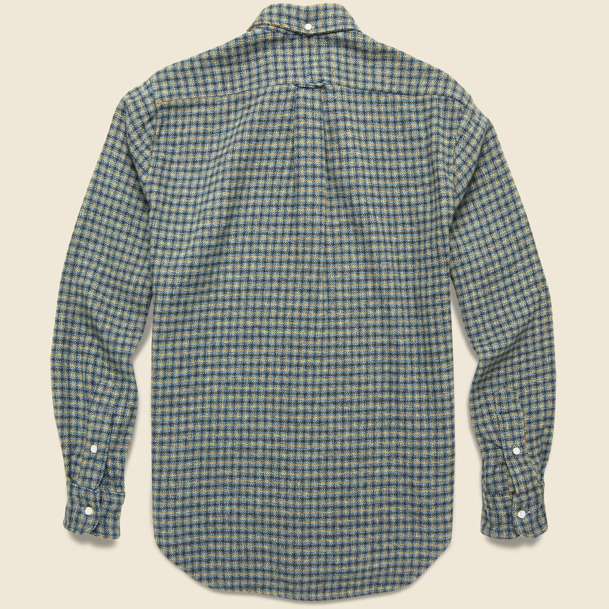 
                          Winter Cotton Tweed Check Shirt - Blue/Yellow - Gitman Vintage - STAG Provisions - Tops - L/S Woven - Plaid
                        