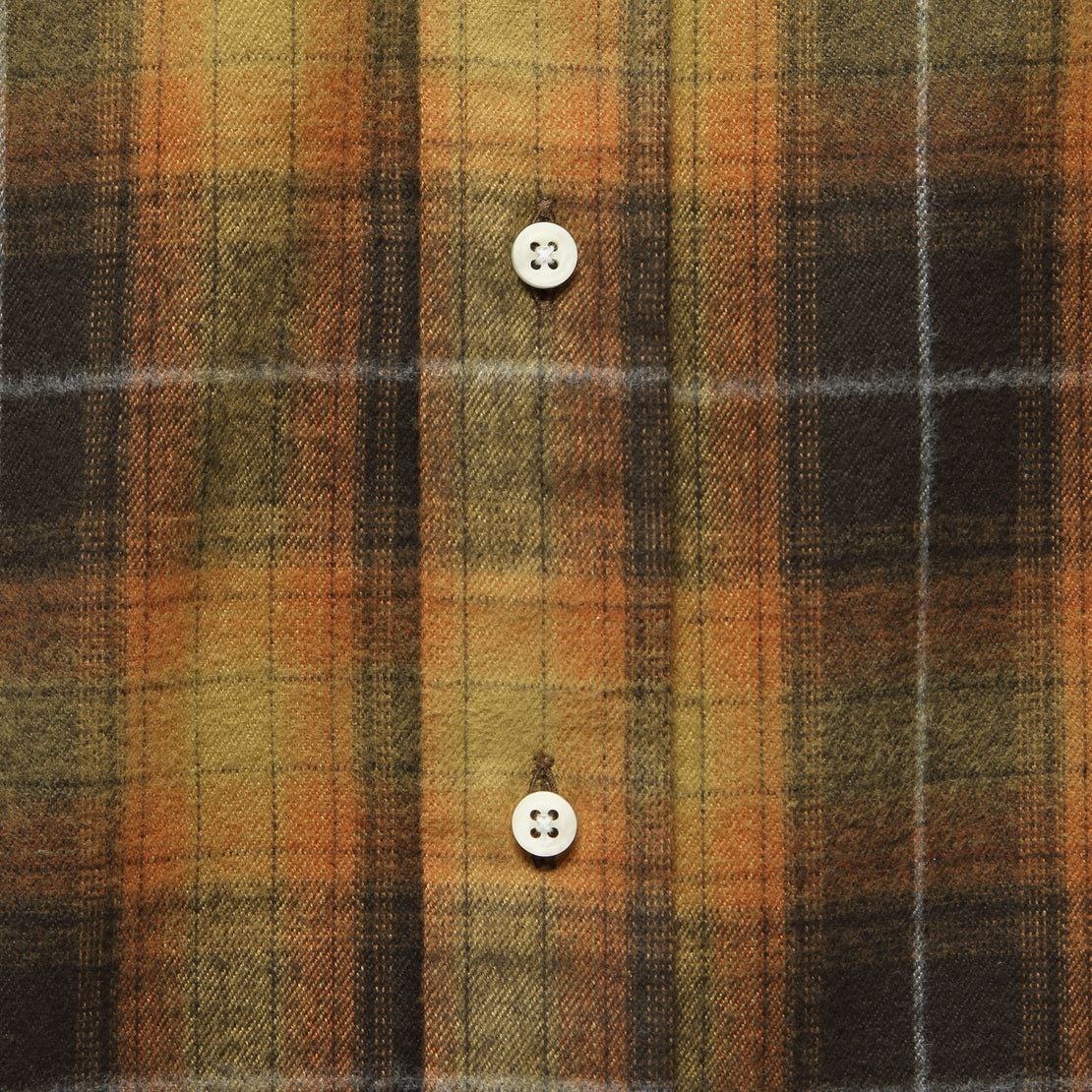 Melange Shaggy Flannel Shirt - Brown - Gitman Vintage - STAG Provisions - Tops - L/S Woven - Plaid