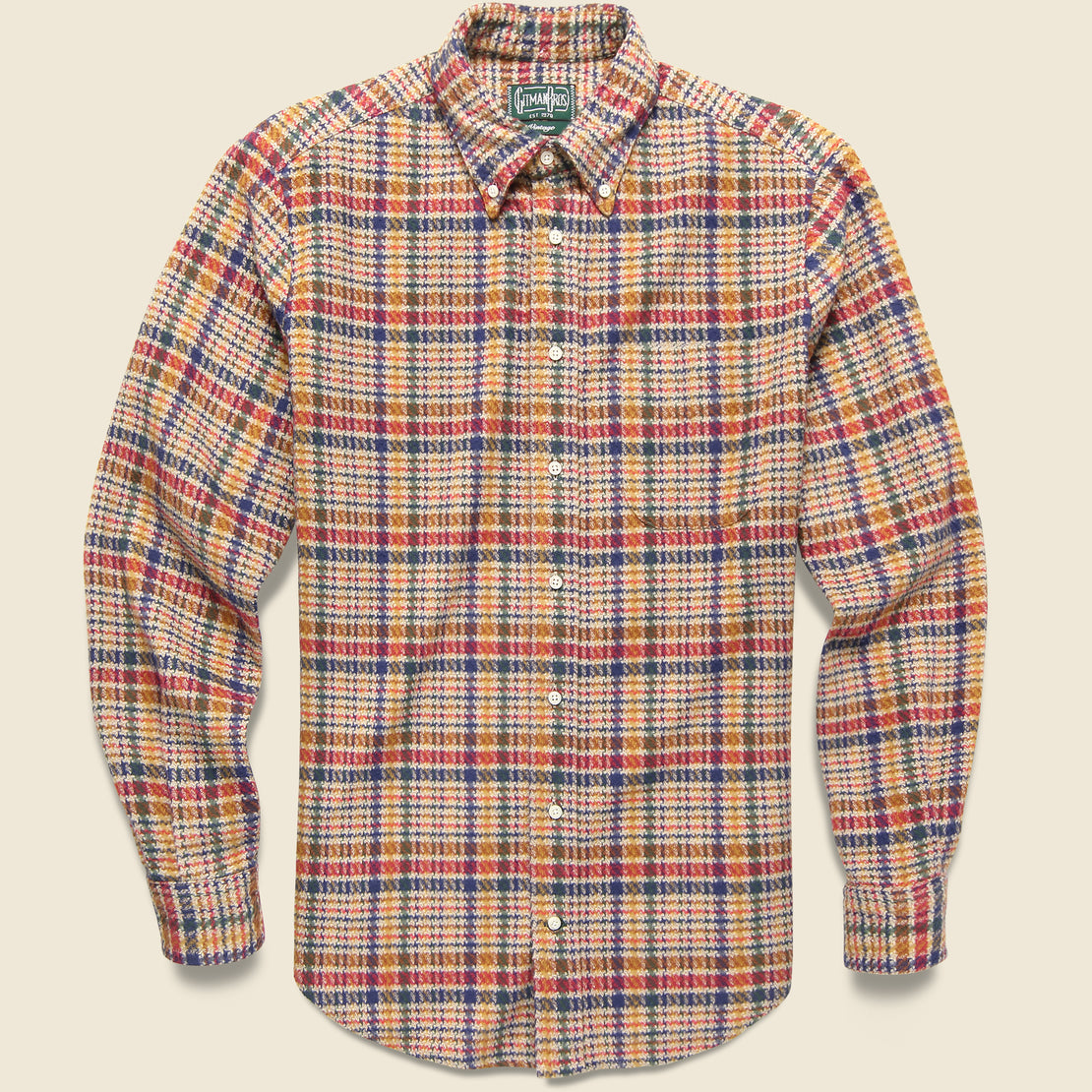 Gitman Vintage Large Houndstooth Check Shirt - Multi