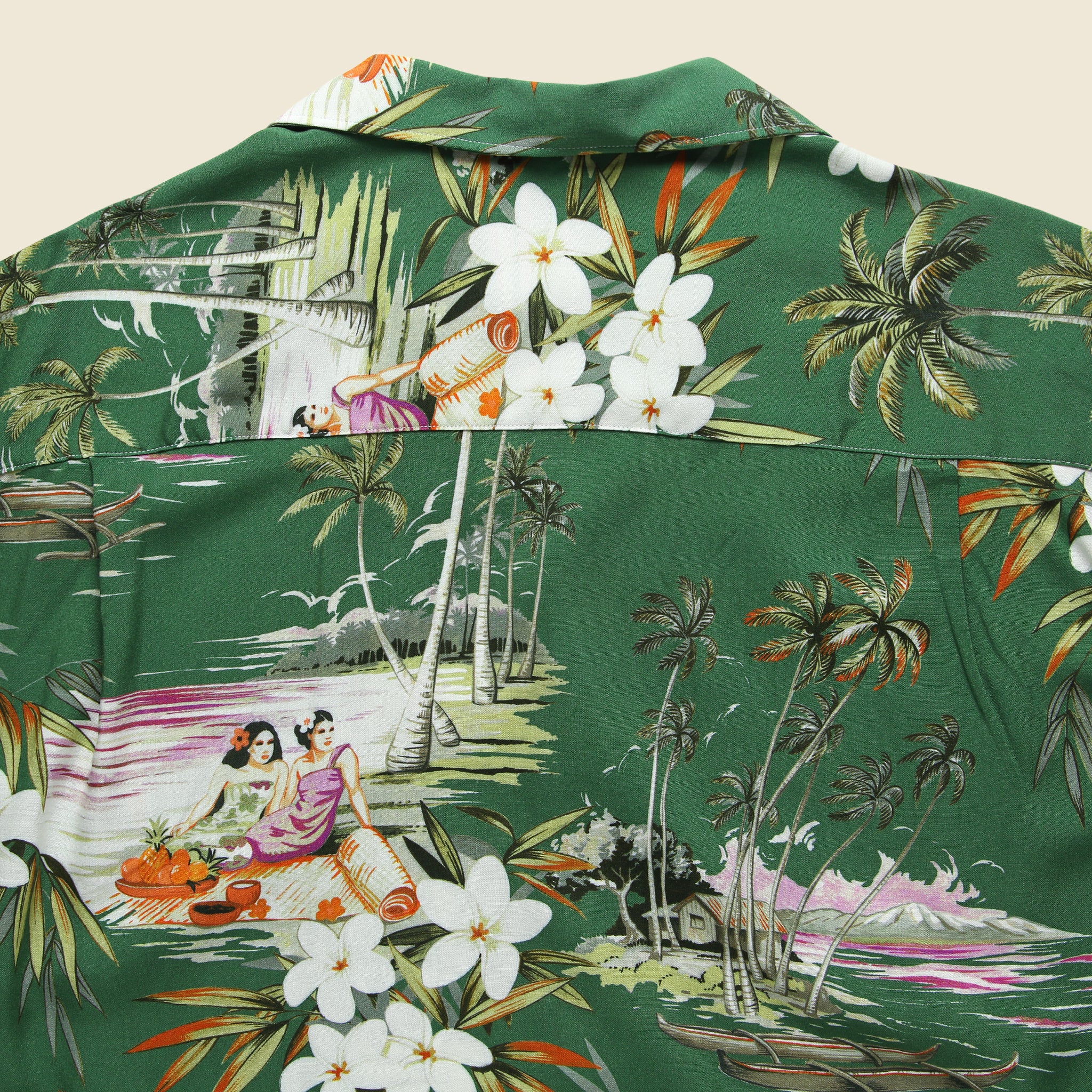 
                          Aloha Print Shirt - Green - Gitman Vintage - STAG Provisions - Tops - S/S Woven - Floral
                        