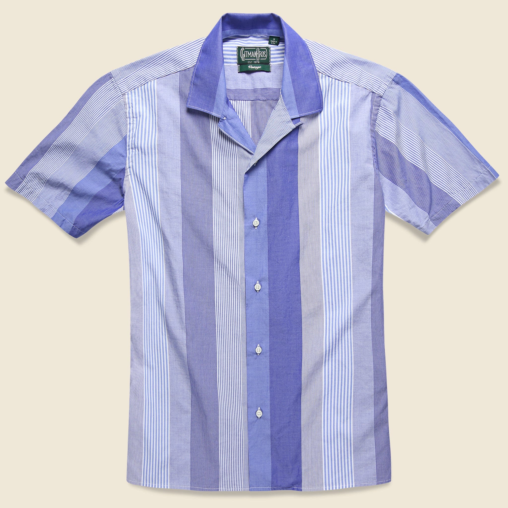 Stripe Shirt - Blue/White - Gitman Vintage - STAG Provisions - Tops - S/S Woven - Stripe