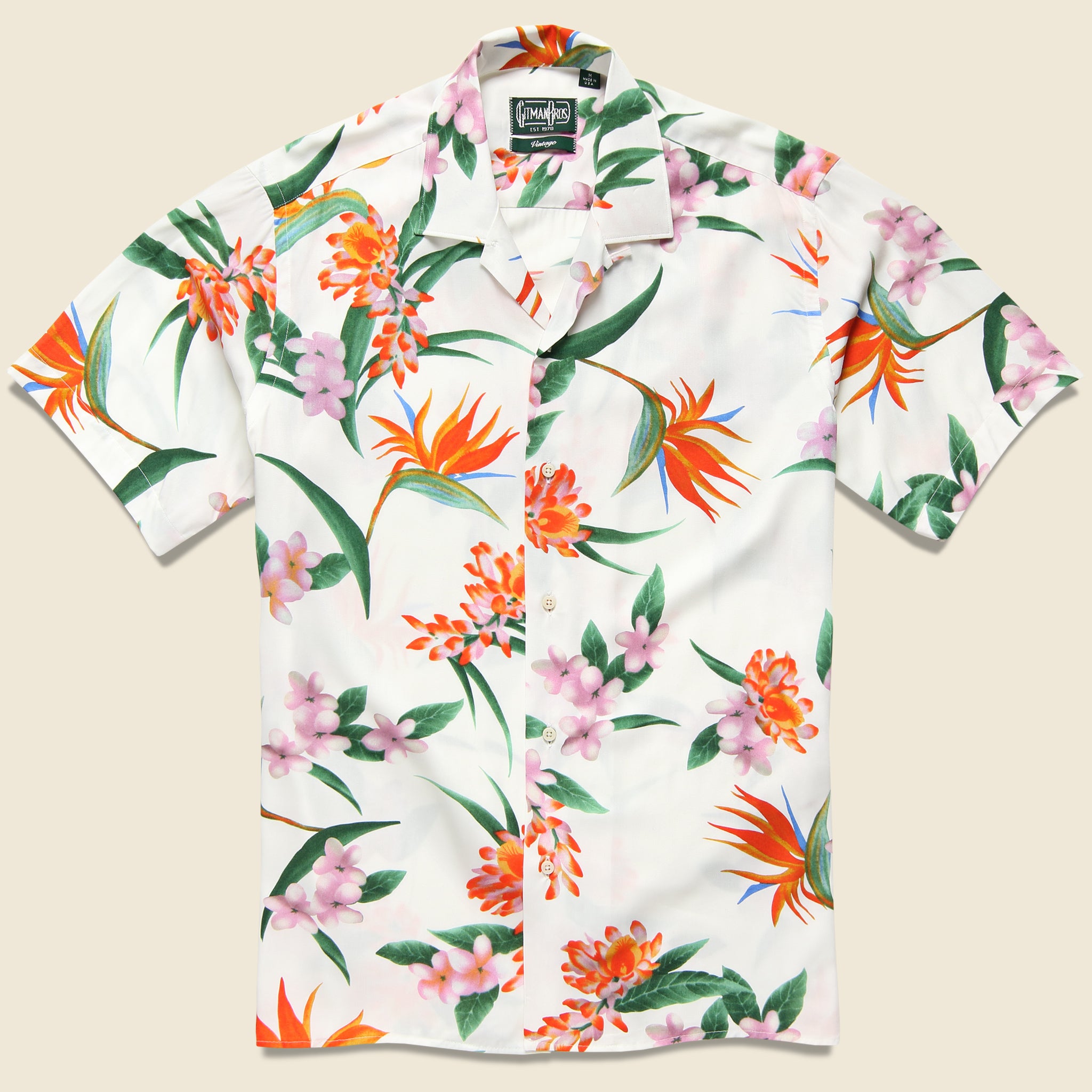 Aloha Floral Shirt - White - Gitman Vintage - STAG Provisions - Tops - S/S Woven - Floral