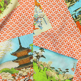 Hokusai Shirt - Orange - Gitman Vintage - STAG Provisions - Tops - S/S Woven - Other Pattern
