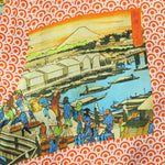 Hokusai Shirt - Orange - Gitman Vintage - STAG Provisions - Tops - S/S Woven - Other Pattern