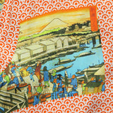 Hokusai Shirt - Orange - Gitman Vintage - STAG Provisions - Tops - S/S Woven - Other Pattern