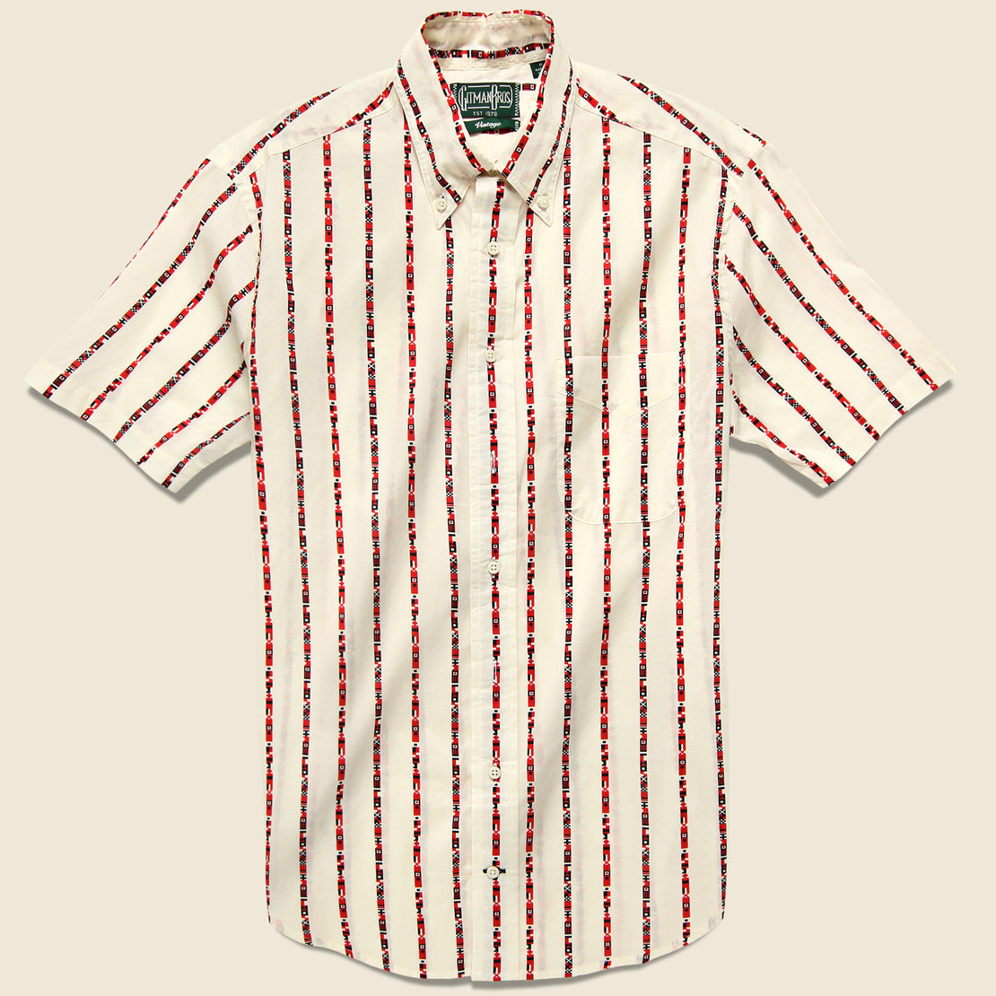 Gitman Vintage Maritime Messaging Shirt - White