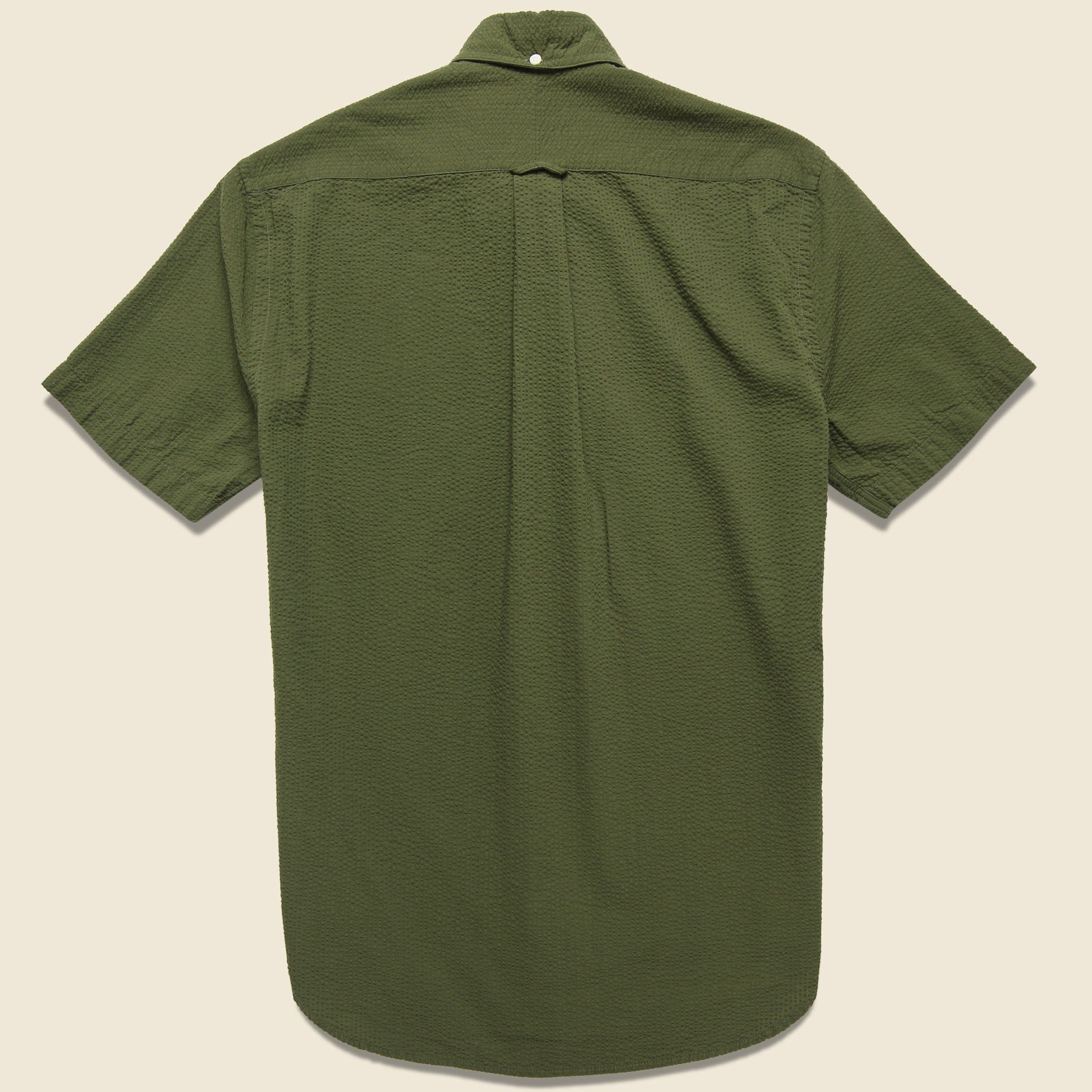 Seersucker Shirt - Olive - Gitman Vintage - STAG Provisions - Tops - S/S Woven - Other Pattern