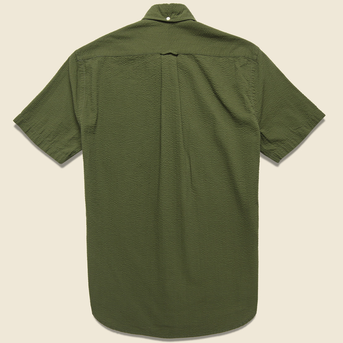 Seersucker Shirt - Olive